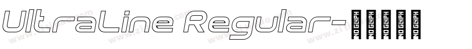 UltraLine Regular字体转换
